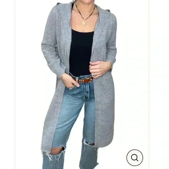 Saccharine New York Wool Alpaca Art To Wear Felted Eagle Bird Duster Sweater S - Picture 8 of 8